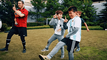 День Рождения сына в футбольной тематике