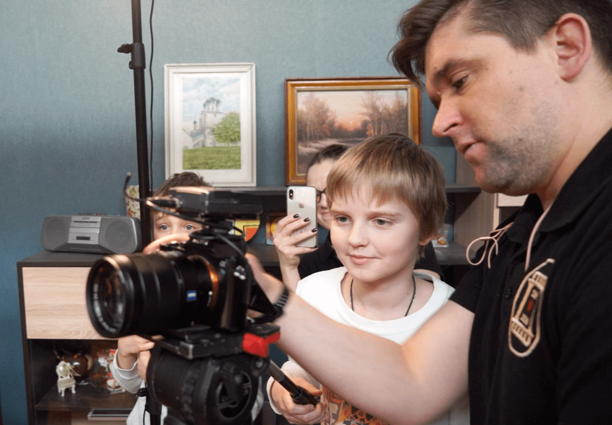 Дети на съемочной площадке