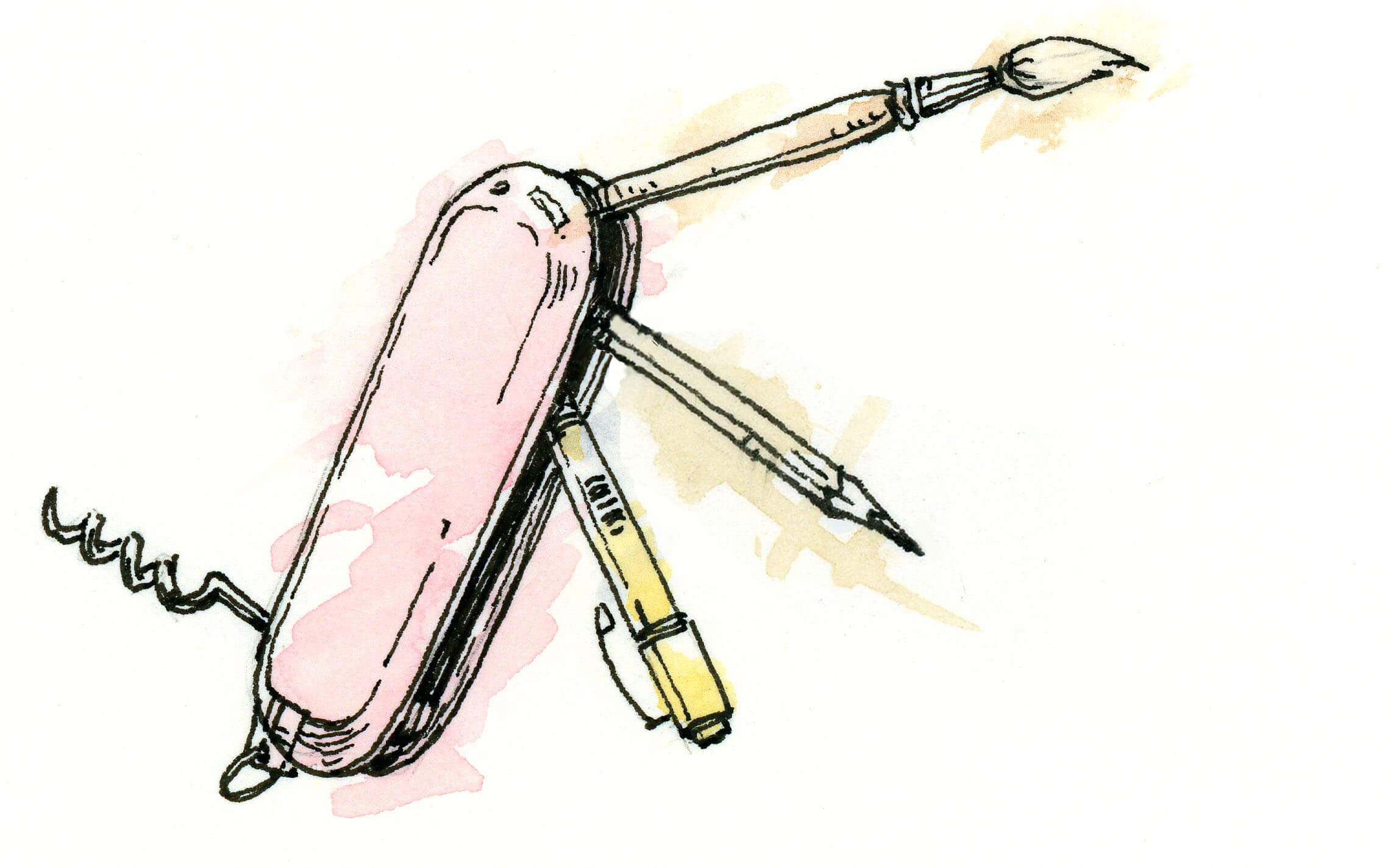 Кейс рекламного ролика пенала для акварельных красок Simple