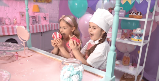 Съёмки рекламы для бренда детской косметики Зефирка